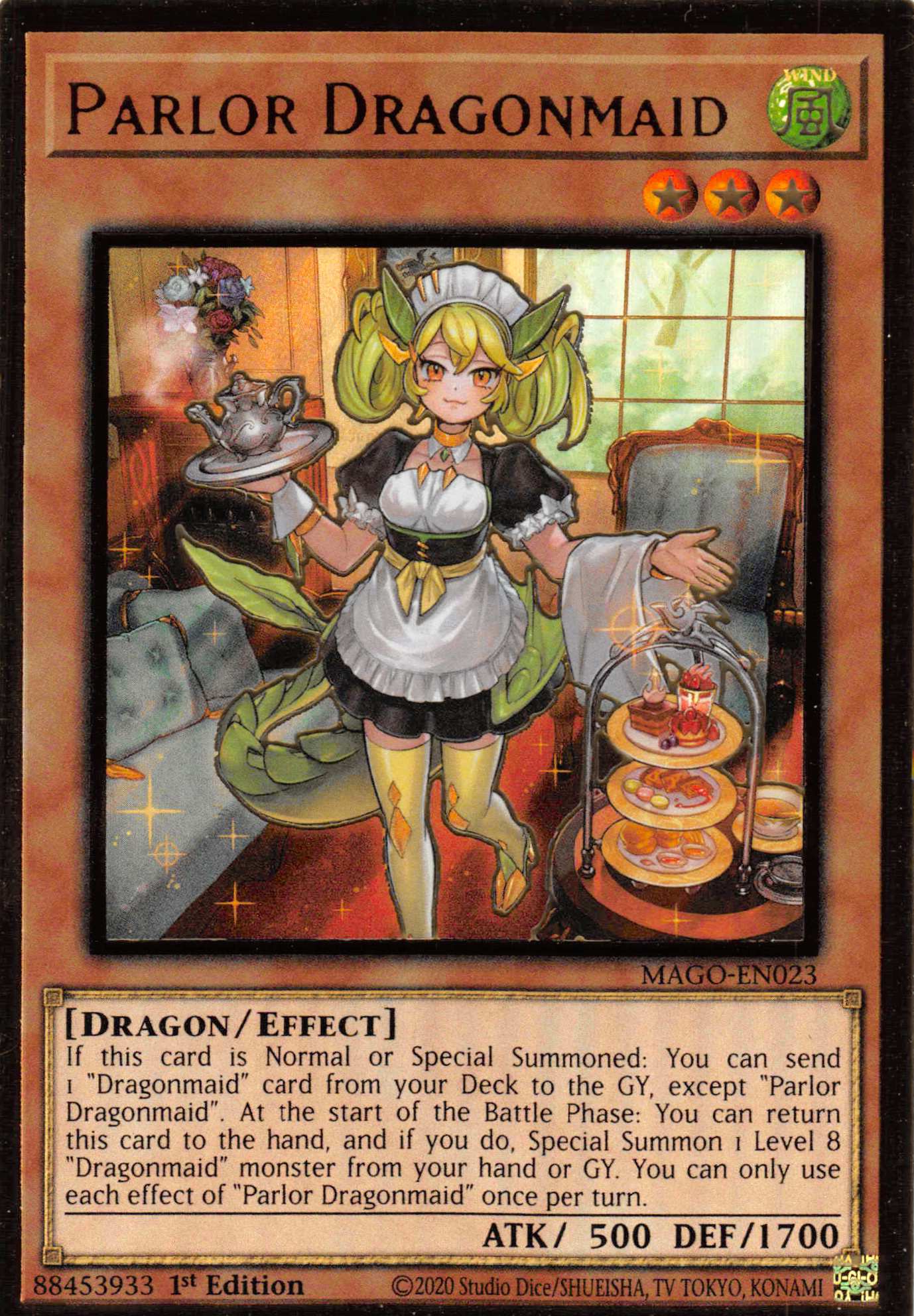 Parlor Dragonmaid [MAGO-EN023] Gold Rare