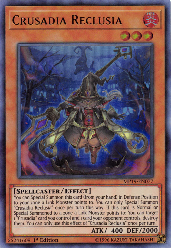 Crusadia Reclusia [MP19-EN077] Ultra Rare