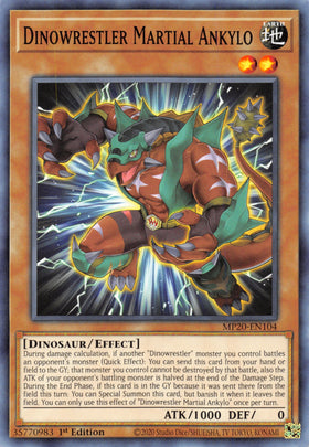 Dinowrestler Martial Ankylo [MP20-EN104] Common