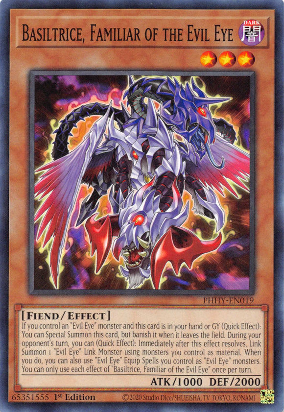 Basiltrice, Familiar of the Evil Eye [PHHY-EN019] Common