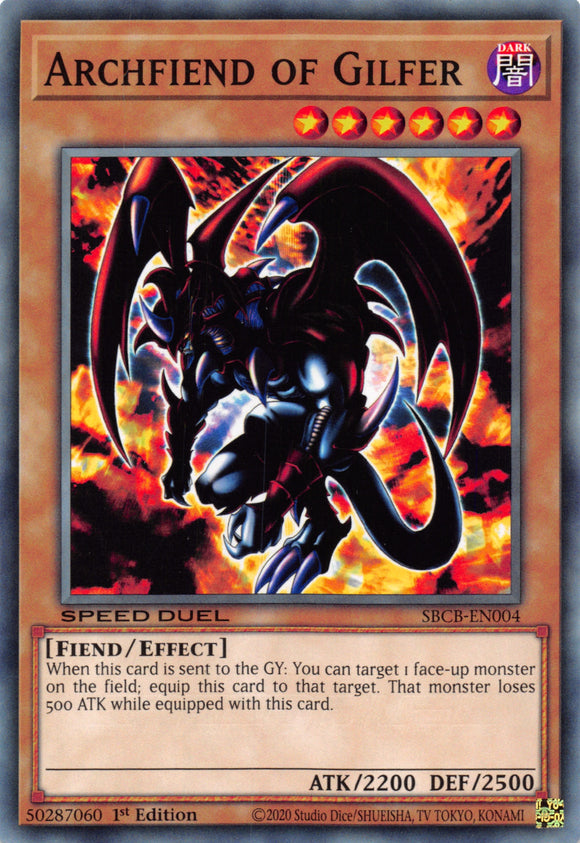 Archfiend of Gilfer [SBCB-EN004] Common - Duel Kingdom