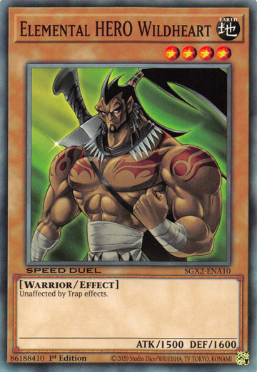 Elemental HERO Wildheart [SGX2-ENA10] Common