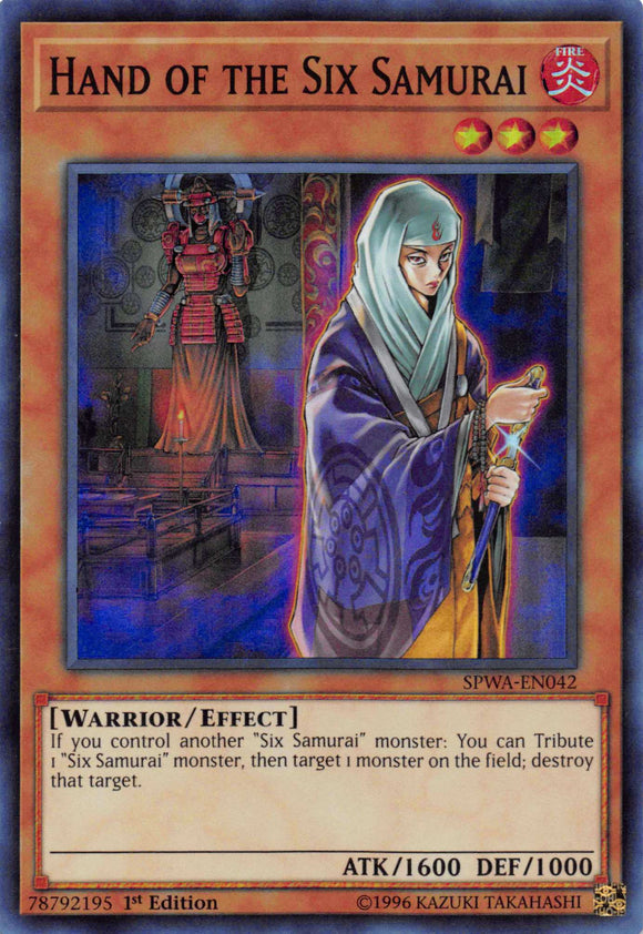 Hand of the Six Samurai [SPWA-EN042] Super Rare