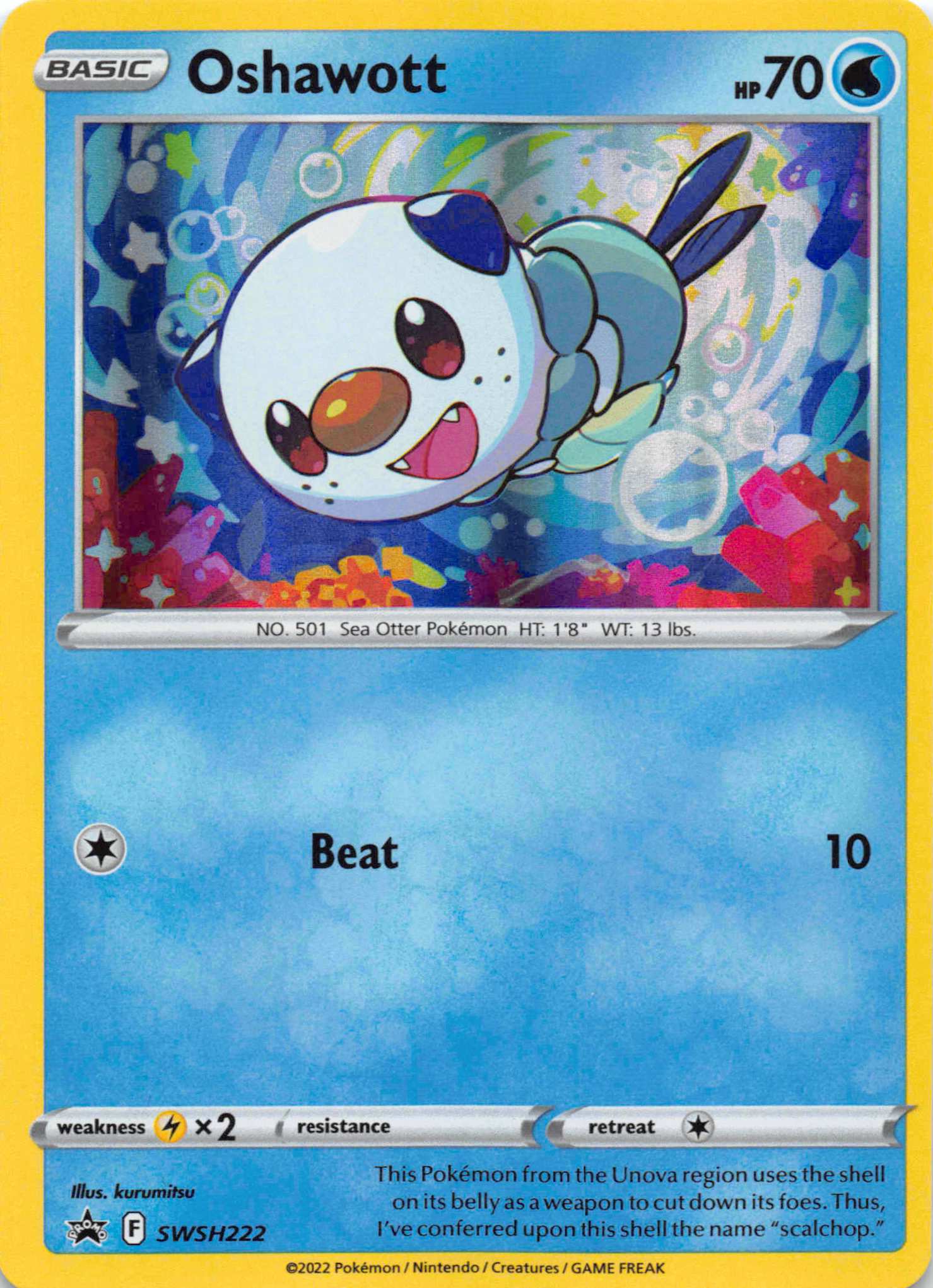 Oshawott (SWSH222) [Sword & Shield: Black Star Promos]