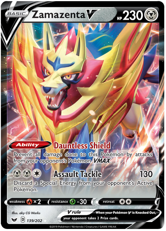 Zamazenta V (139/202) [SWSH01: Sword & Shield Base Set] - Duel Kingdom
