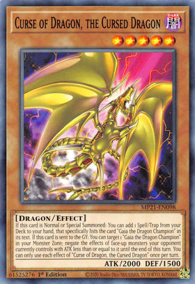 Curse of Dragon, the Cursed Dragon [MP21-EN098] Common - Duel Kingdom