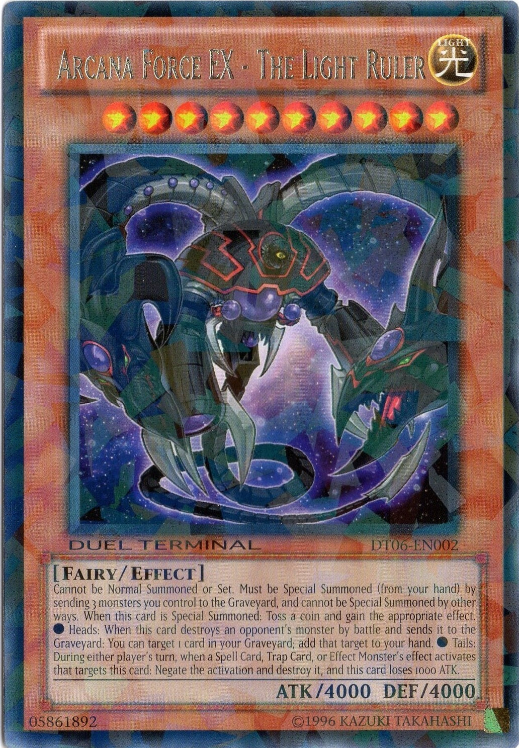 Arcana Force EX - The Light Ruler [DT06-EN002] Common - Duel Kingdom