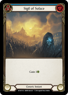 Sigil of Solace (Blue) [WTR175-R] Alpha Print Normal - Duel Kingdom