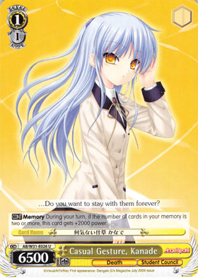 Casual Gesture, Kanade (AB/W31-E026 U) [Angel Beats! Re:Edit]