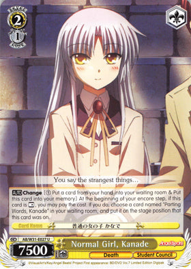 Normal Girl, Kanade (AB/W31-E027 U) [Angel Beats! Re:Edit]