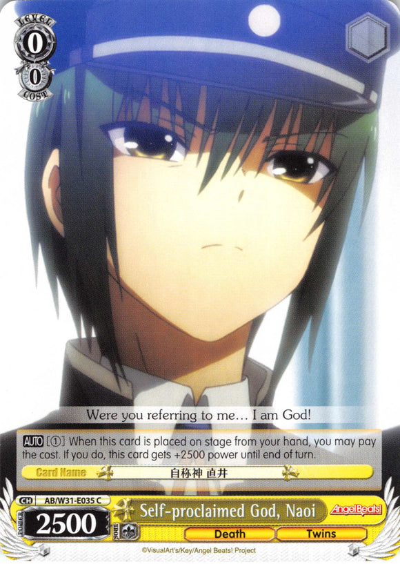 Self-proclaimed God, Naoi (AB/W31-E035 C) [Angel Beats! Re:Edit]