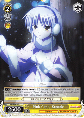 Pink Cape, Kanade (AB/W31-E043 C) [Angel Beats! Re:Edit]