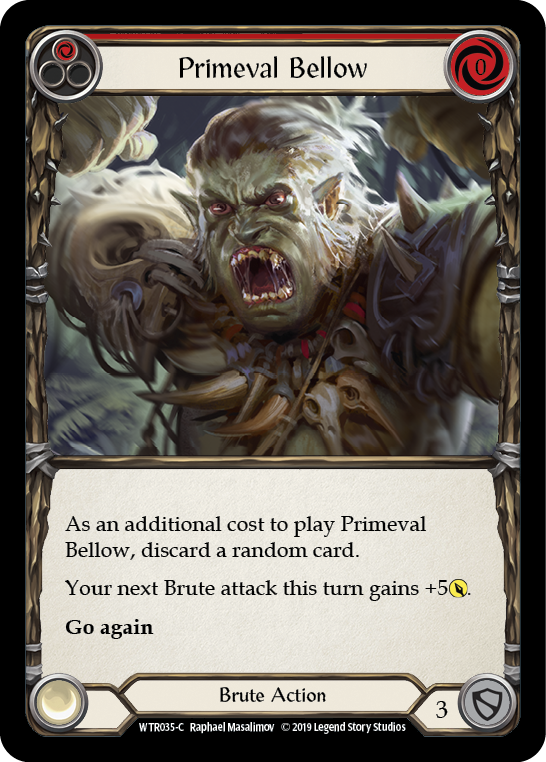 Primeval Bellow (Red) [WTR035-C] Alpha Print Normal - Duel Kingdom
