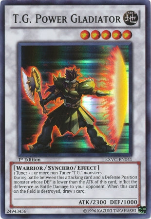 T.G. Power Gladiator [EXVC-EN041] Super Rare - Duel Kingdom