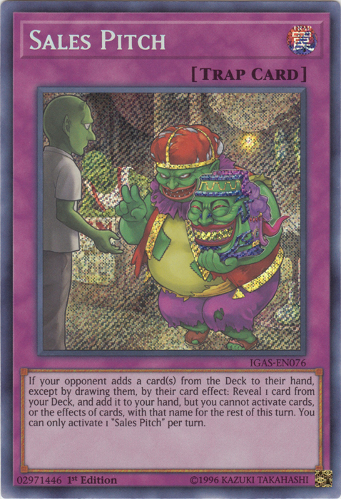Sales Pitch [IGAS-EN076] Secret Rare - Duel Kingdom