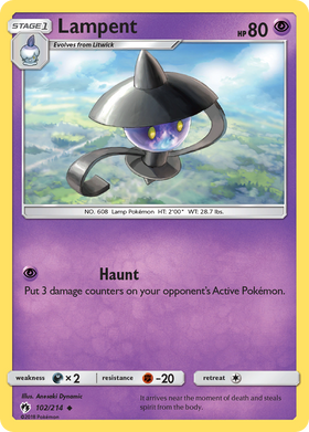 Lampent (102/214) [Sun & Moon: Lost Thunder] - Duel Kingdom
