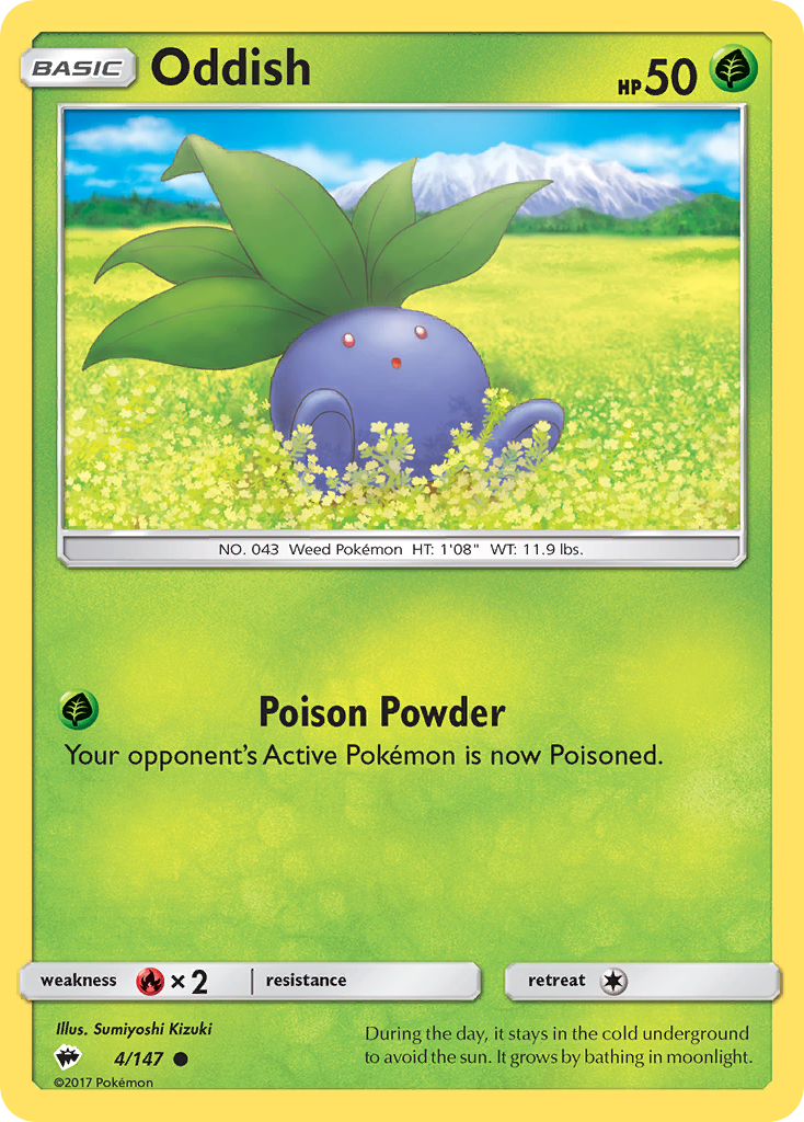 Oddish (4/147) [Sun & Moon: Burning Shadows] - Duel Kingdom