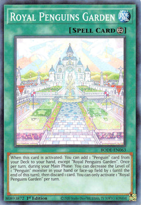 Royal Penguins Garden [BODE-EN063] Common - Duel Kingdom