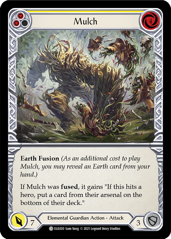 Mulch (Yellow) [ELE020] 1st Edition Rainbow Foil - Duel Kingdom