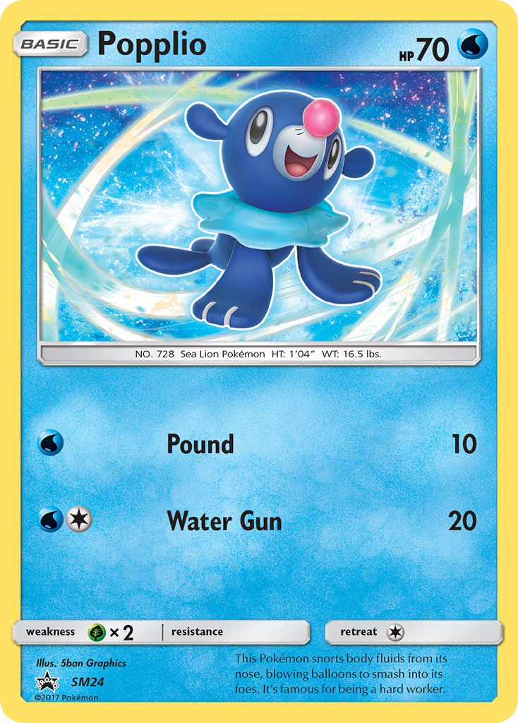 Popplio (SM24) [Sun & Moon: Black Star Promos] - Duel Kingdom