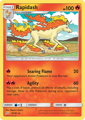 Rapidash (18/181) [Sun & Moon: Team Up] - Duel Kingdom