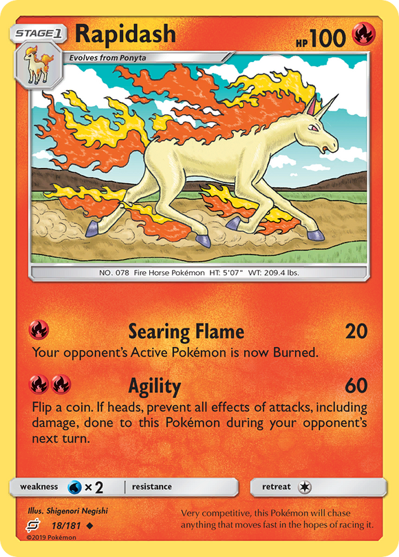 Rapidash (18/181) [Sun & Moon: Team Up] - Duel Kingdom