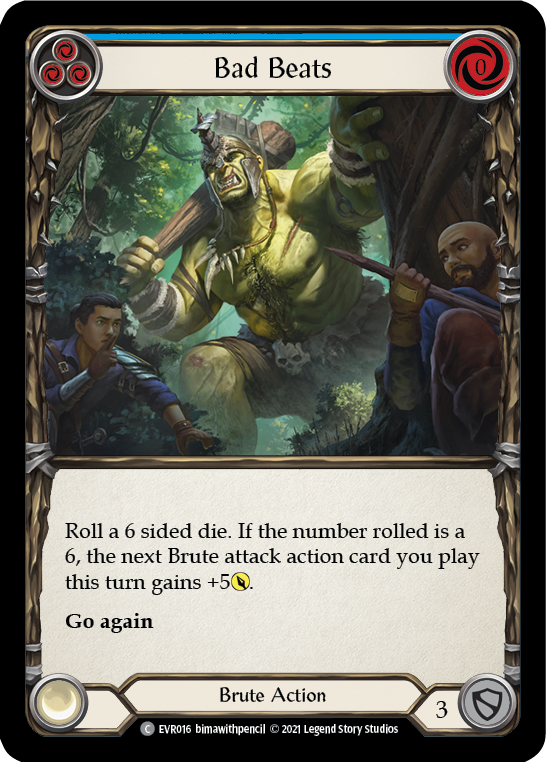 Bad Beats (Blue) [EVR016] 1st Edition Normal - Duel Kingdom