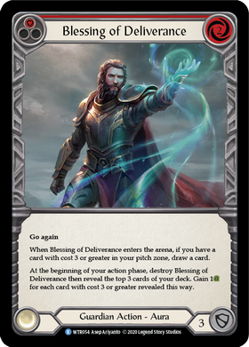 Blessing of Deliverance (Red) [WTR054] Unlimited Rainbow Foil - Duel Kingdom