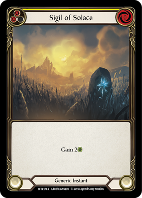 Sigil of Solace (Yellow) [WTR174-R] Alpha Print Normal - Duel Kingdom