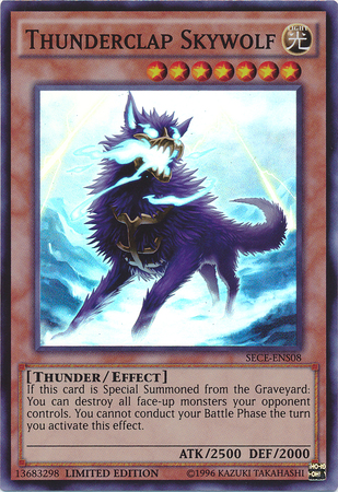 Thunderclap Skywolf [SECE-ENS08] Super Rare - Duel Kingdom
