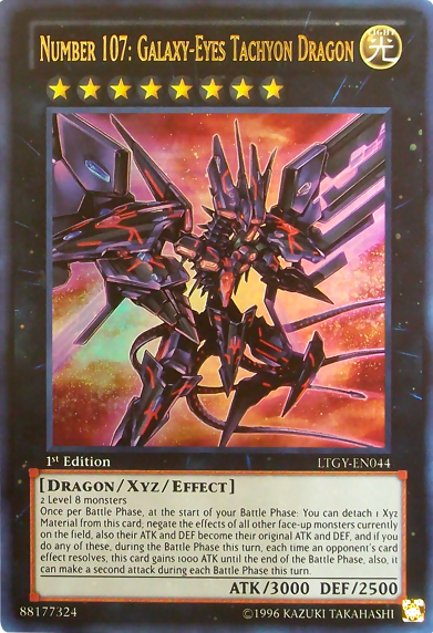Number 107: Galaxy-Eyes Tachyon Dragon [LTGY-EN044] Ultra Rare - Duel Kingdom