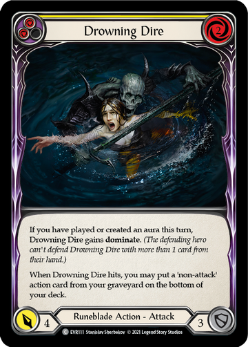 Drowning Dire (Yellow) [EVR111] 1st Edition Normal - Duel Kingdom