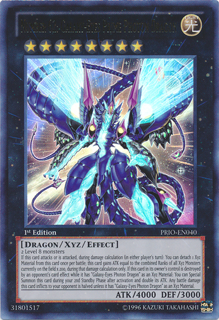 Number 62: Galaxy-Eyes Prime Photon Dragon [PRIO-EN040] Ultra Rare - Duel Kingdom