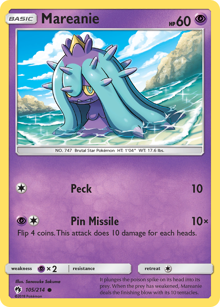 Mareanie (105/214) [Sun & Moon: Lost Thunder] - Duel Kingdom