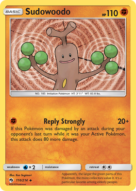 Sudowoodo (110/214) [Sun & Moon: Lost Thunder] - Duel Kingdom