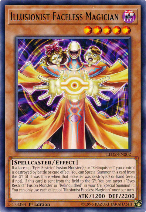 Illusionist Faceless Magician [LED2-EN002] Rare - Duel Kingdom