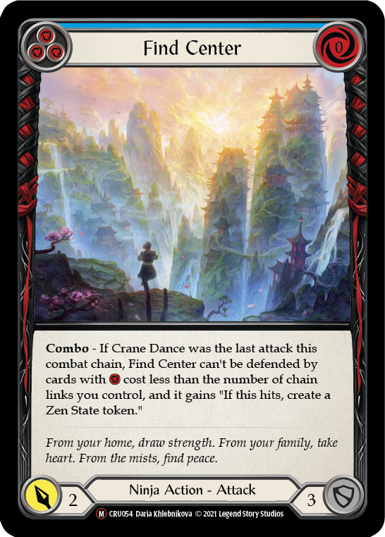 Find Center (Rainbow Foil) [CRU054-RF] Unlimited Rainbow Foil - Duel Kingdom