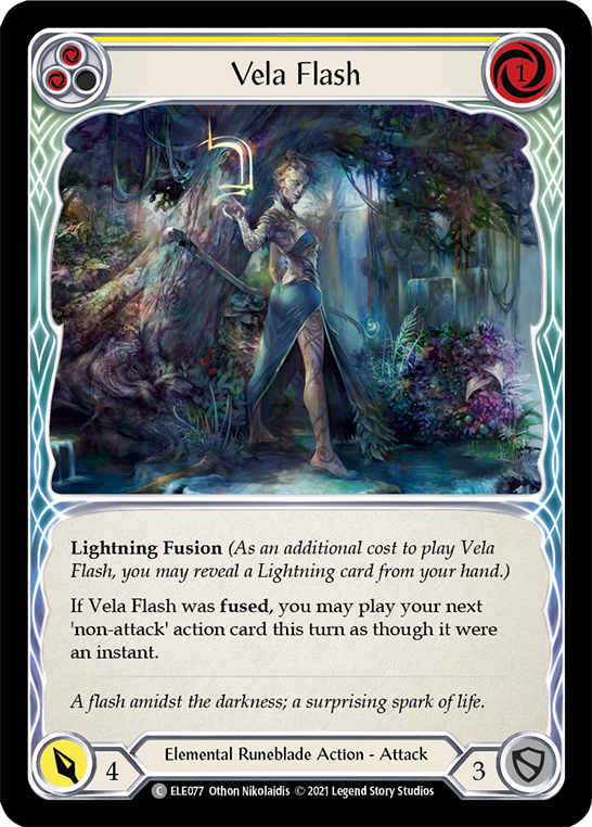 Vela Flash (Yellow) [ELE077] 1st Edition Normal - Duel Kingdom