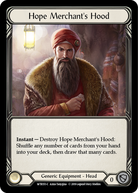 Hope Merchant's Hood [WTR151-C] Alpha Print Normal - Duel Kingdom