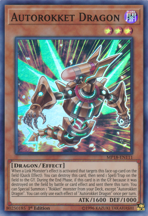 Autorokket Dragon [MP18-EN111] Super Rare - Duel Kingdom