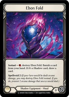 Ebon Fold (Rainbow Foil) [U-MON188-RF] Unlimited Rainbow Foil - Duel Kingdom