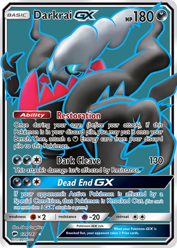 Darkrai GX (139/147) [Sun & Moon: Burning Shadows] - Duel Kingdom