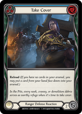 Take Cover (Blue) [ARC050-R] 1st Edition Normal - Duel Kingdom