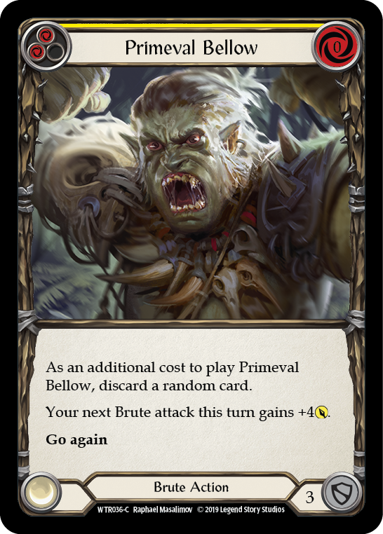 Primeval Bellow (Yellow) [WTR036-C] Alpha Print Normal - Duel Kingdom