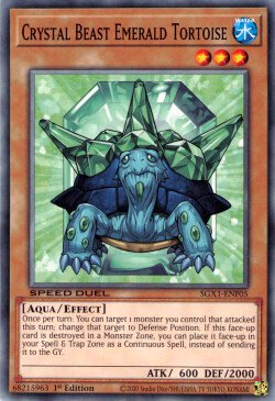 Crystal Beast Emerald Tortoise [SGX1-ENF05] Common - Duel Kingdom