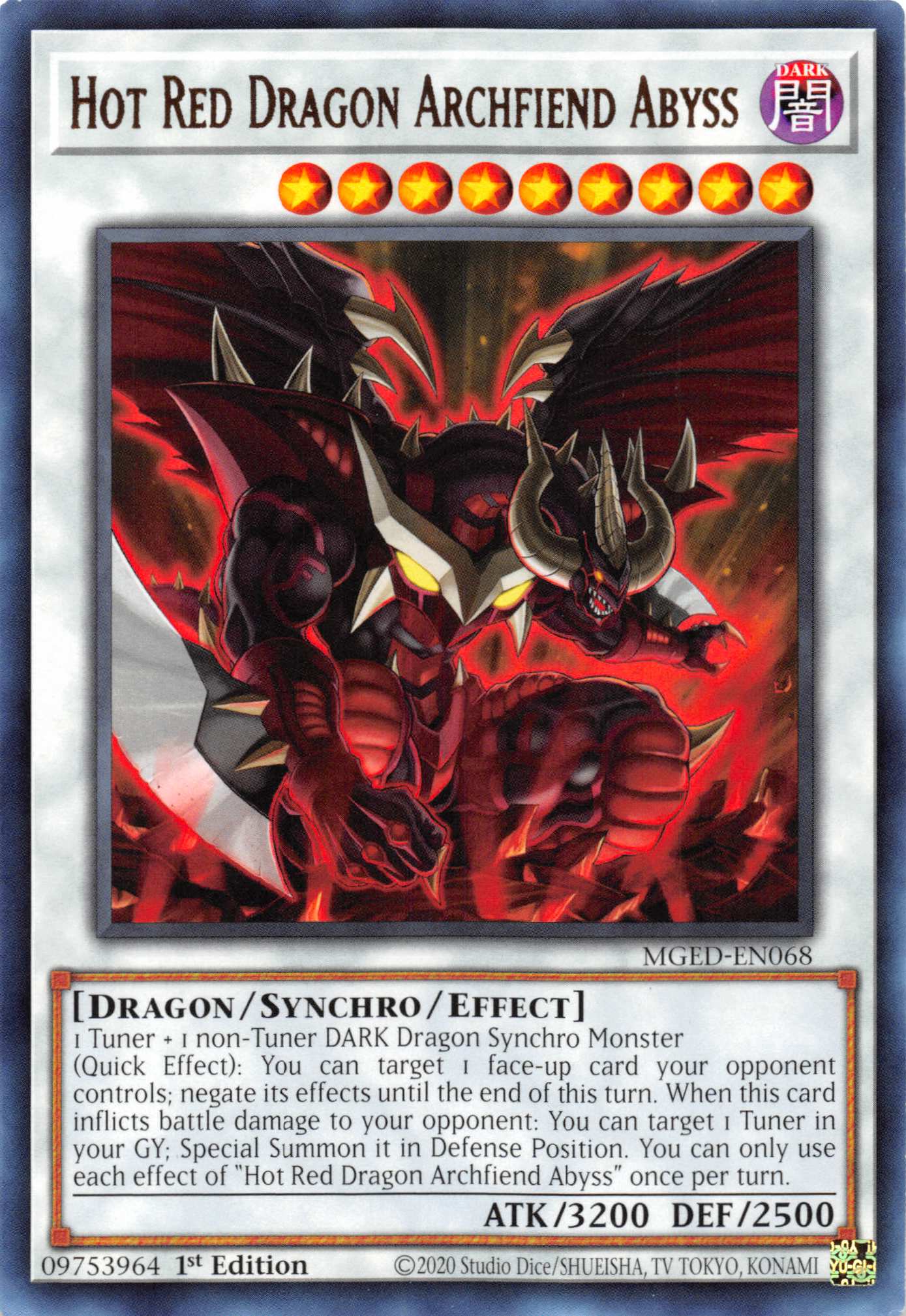 Hot Red Dragon Archfiend Abyss [MGED-EN068] Rare - Duel Kingdom