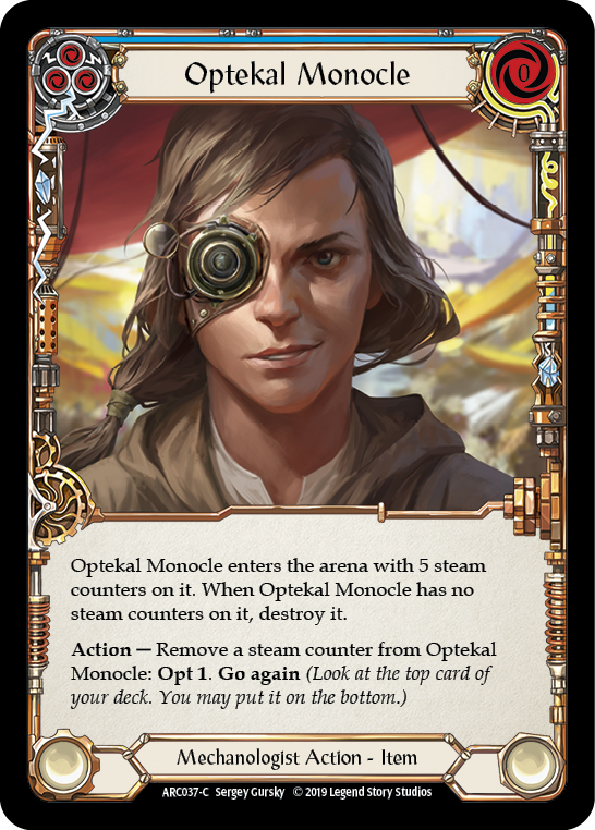 Optekal Monocle [ARC037-C] 1st Edition Normal - Duel Kingdom