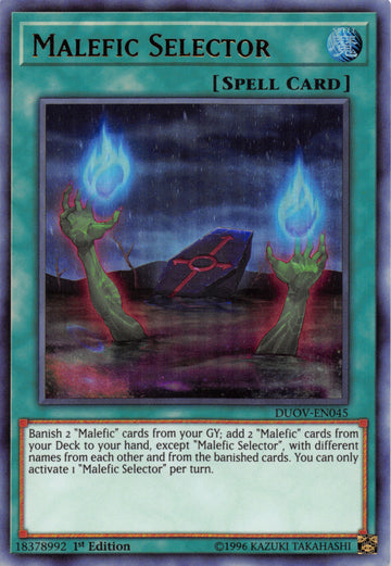 Malefic Selector [DUOV-EN045] Ultra Rare