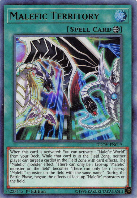 Malefic Territory [DUOV-EN049] Ultra Rare