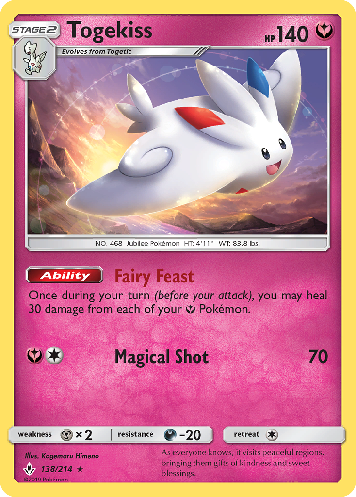 Togekiss (138/214) [Sun & Moon: Unbroken Bonds] - Duel Kingdom